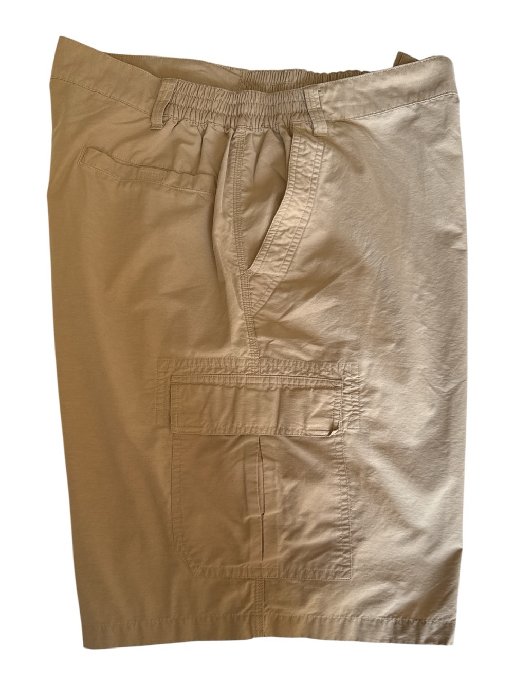 Covington Shorts Mens Size 40 Khaki Tan Cotton Twill Elastic Waist Utility